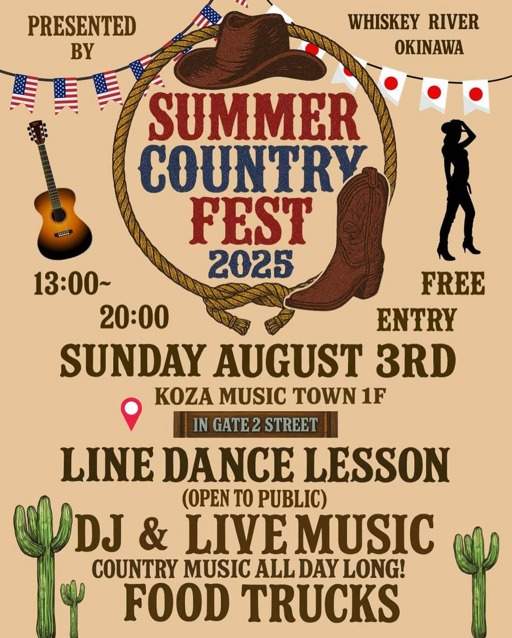 ［8/3］サマーカントリーフェス2025 SUMMER COUNTRY FEST＠コザミュージックタウン