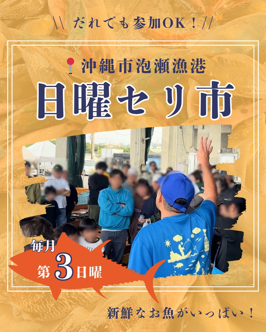 ［4/19］泡瀬漁港日曜セリ市2026｜誰でも参加OK！＠沖縄市泡瀬漁港セリ市場